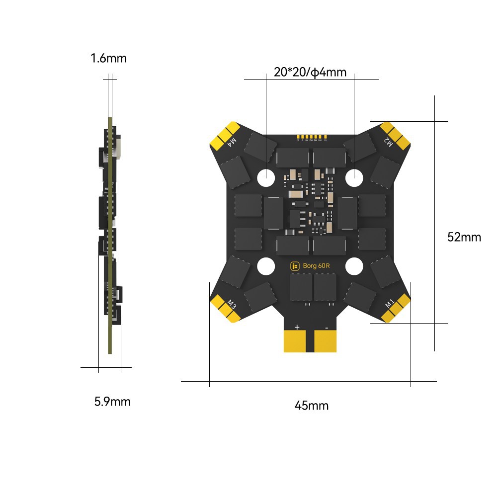iFlight Borg Mini H7 (ICM42688 - Fpv Drone Flight Controller のレビューと価格